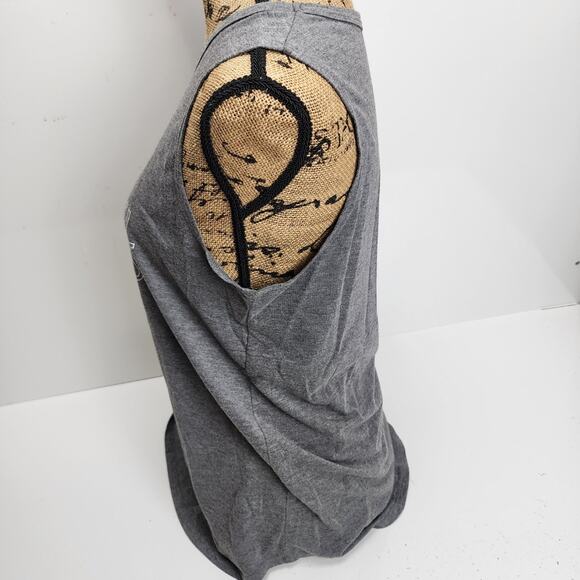 Follow Your Soul It Knows The Way Gray Sleeveless Tank Top Women's Size L - Picture 3 of 5